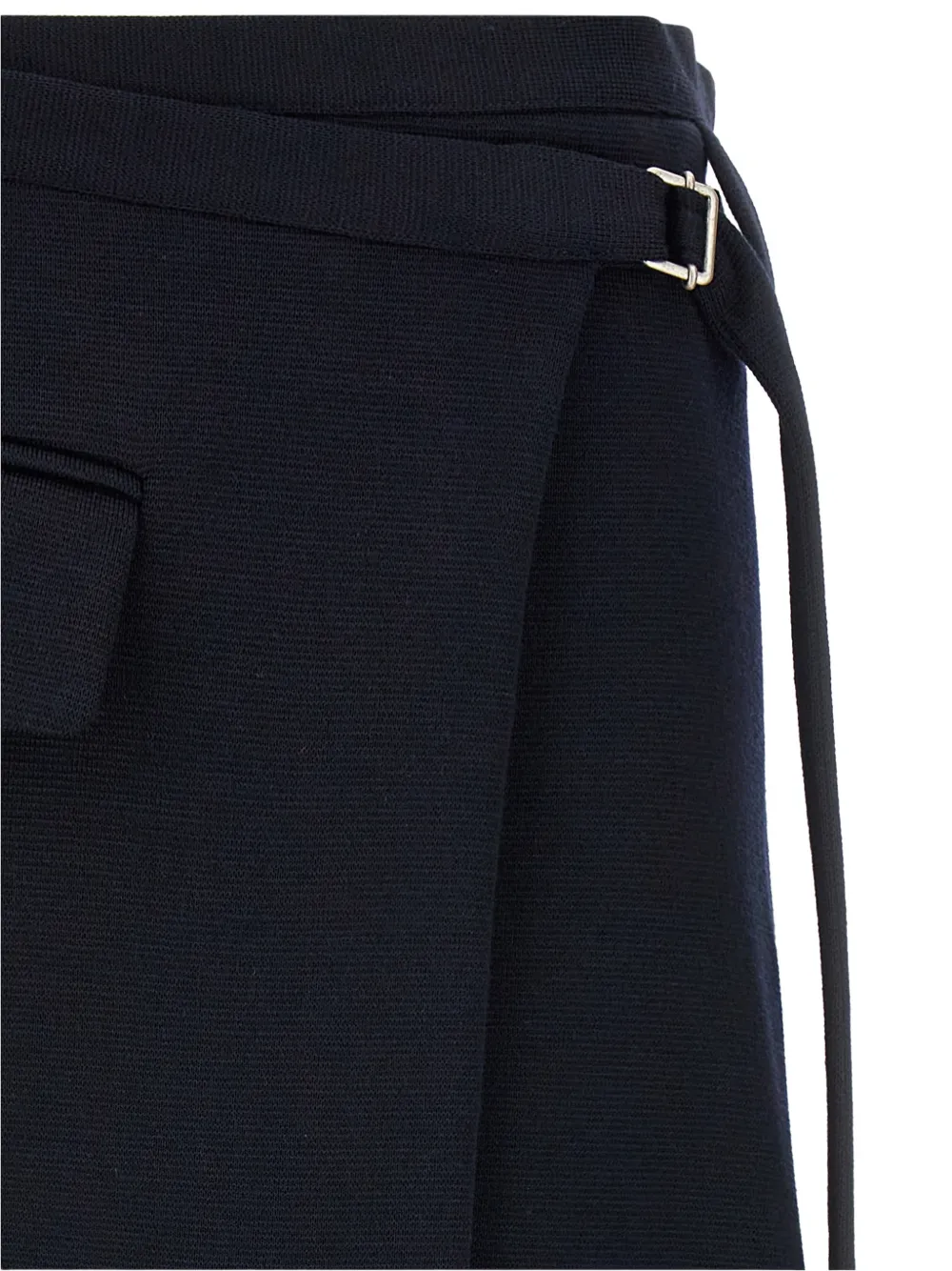 Tela Beatrix asymmetrische midi-rok met ceintuur Blauw