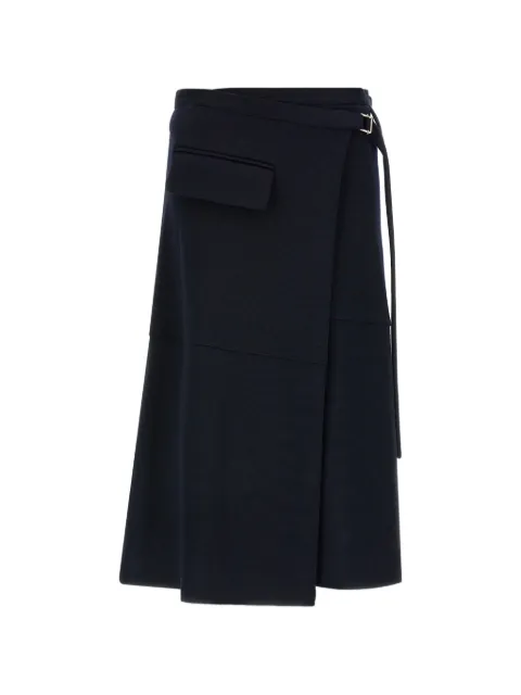 Tela Beatrix asymmetrical belted midi skirt