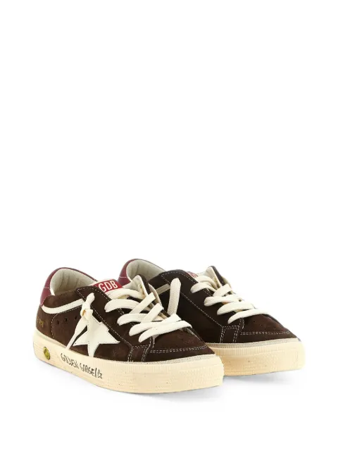 Golden Goose Kids May star-patch suede sneakers