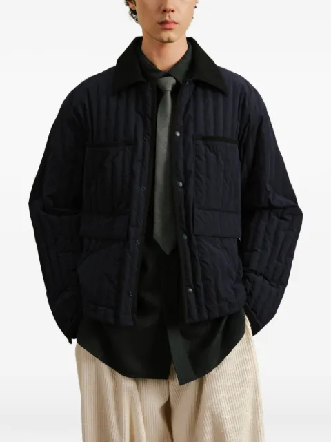 CROQUIS vertical-quilted down jacket