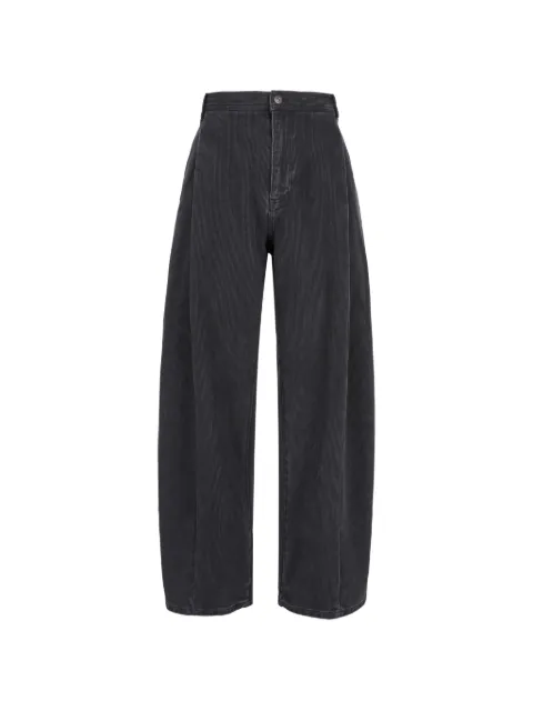 CROQUIS curved loose-fit trousers