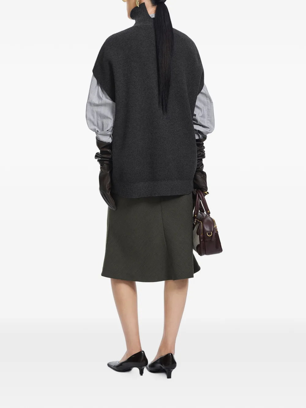 JNBY high-neck vest Grijs
