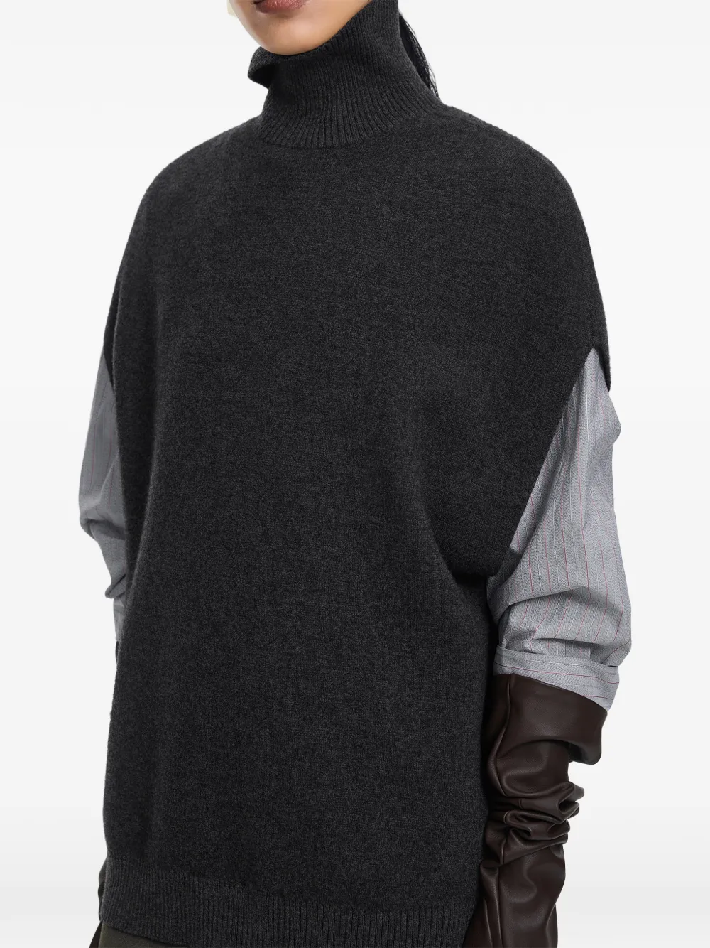 JNBY high-neck vest Grijs