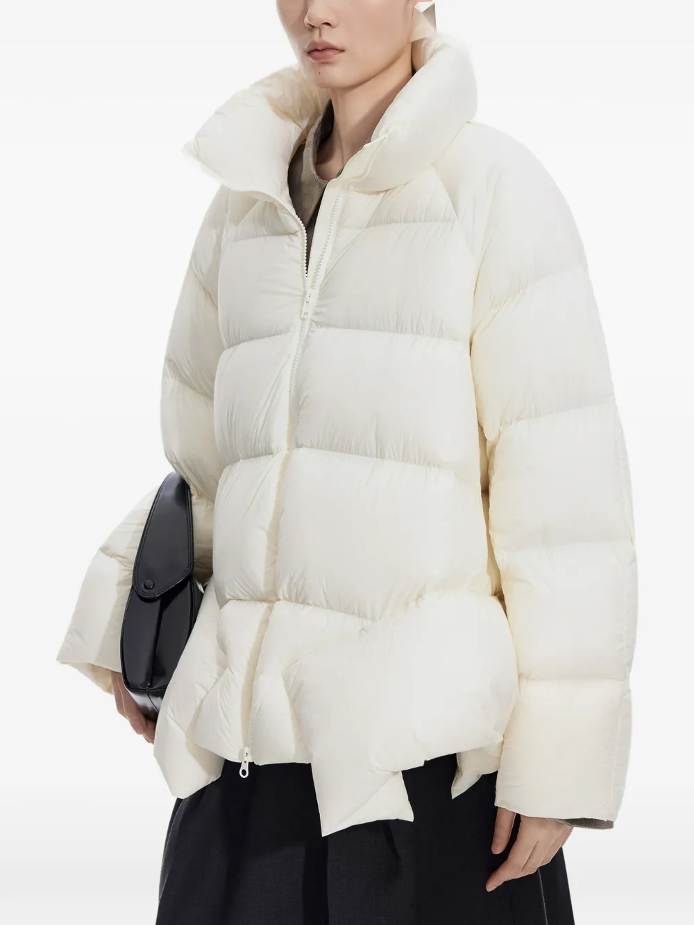 JNBY Oversized donsjack met A-lijn Wit