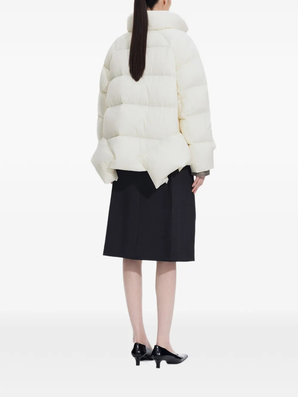 JNBY Oversized donsjack met A-lijn Wit