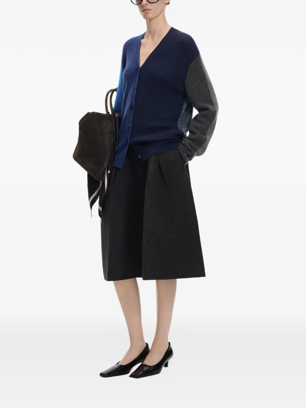 JNBY double-face a-line midi skirt Zwart