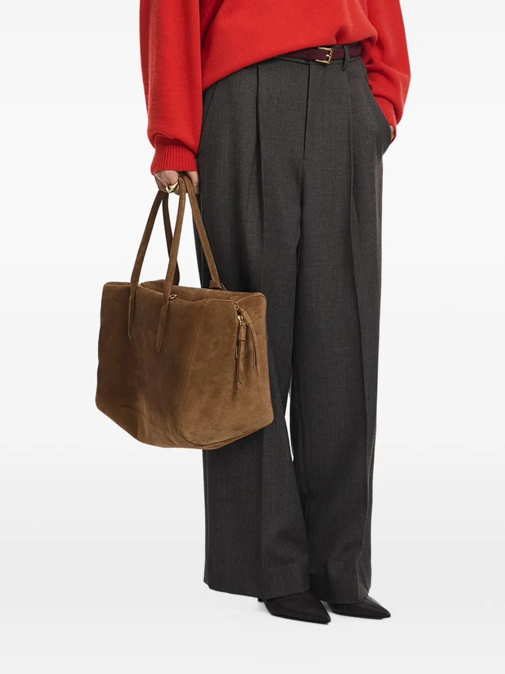 JNBY pleated tailored trousers Bruin