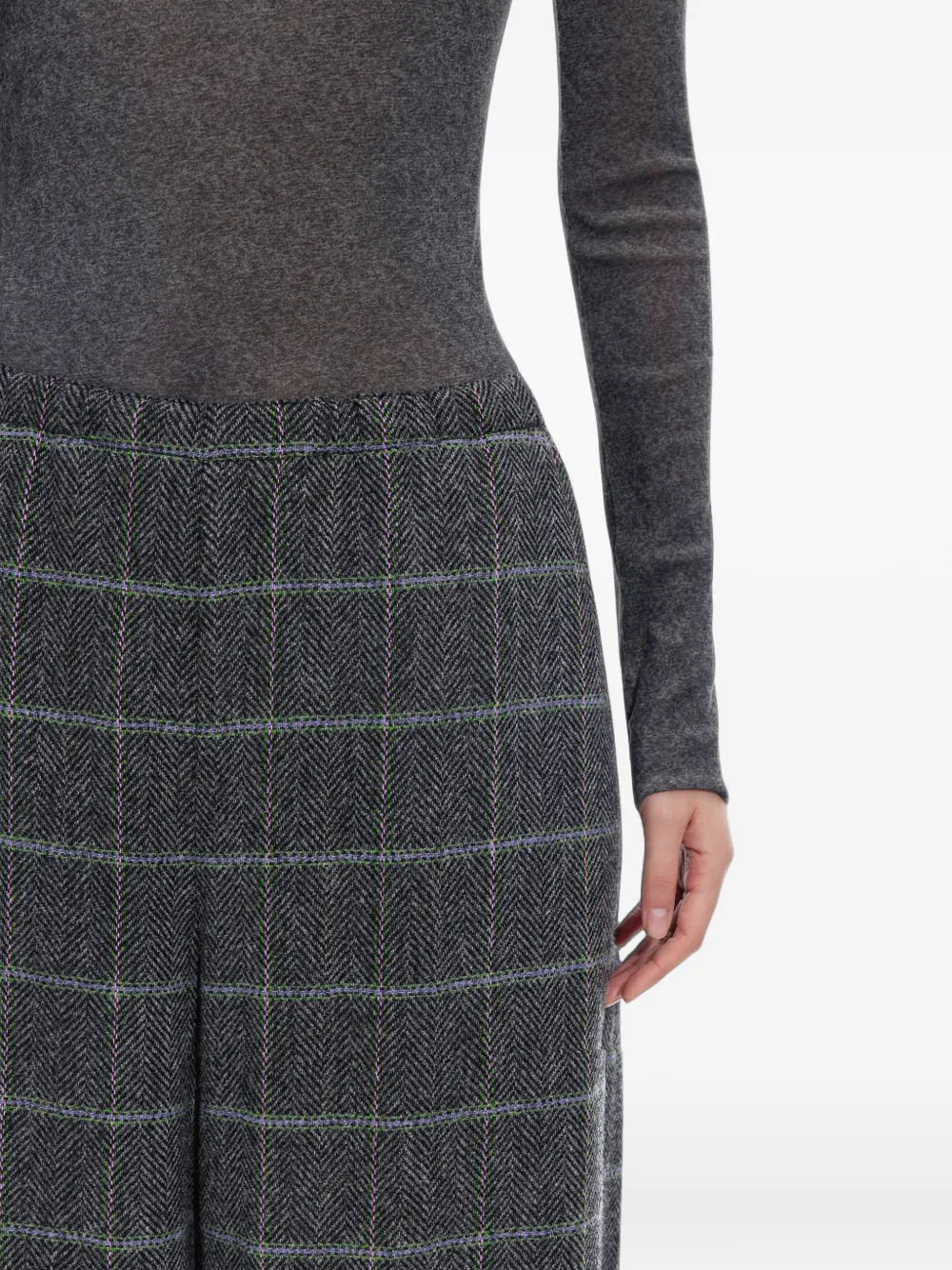 JNBY Geruite broek Grijs