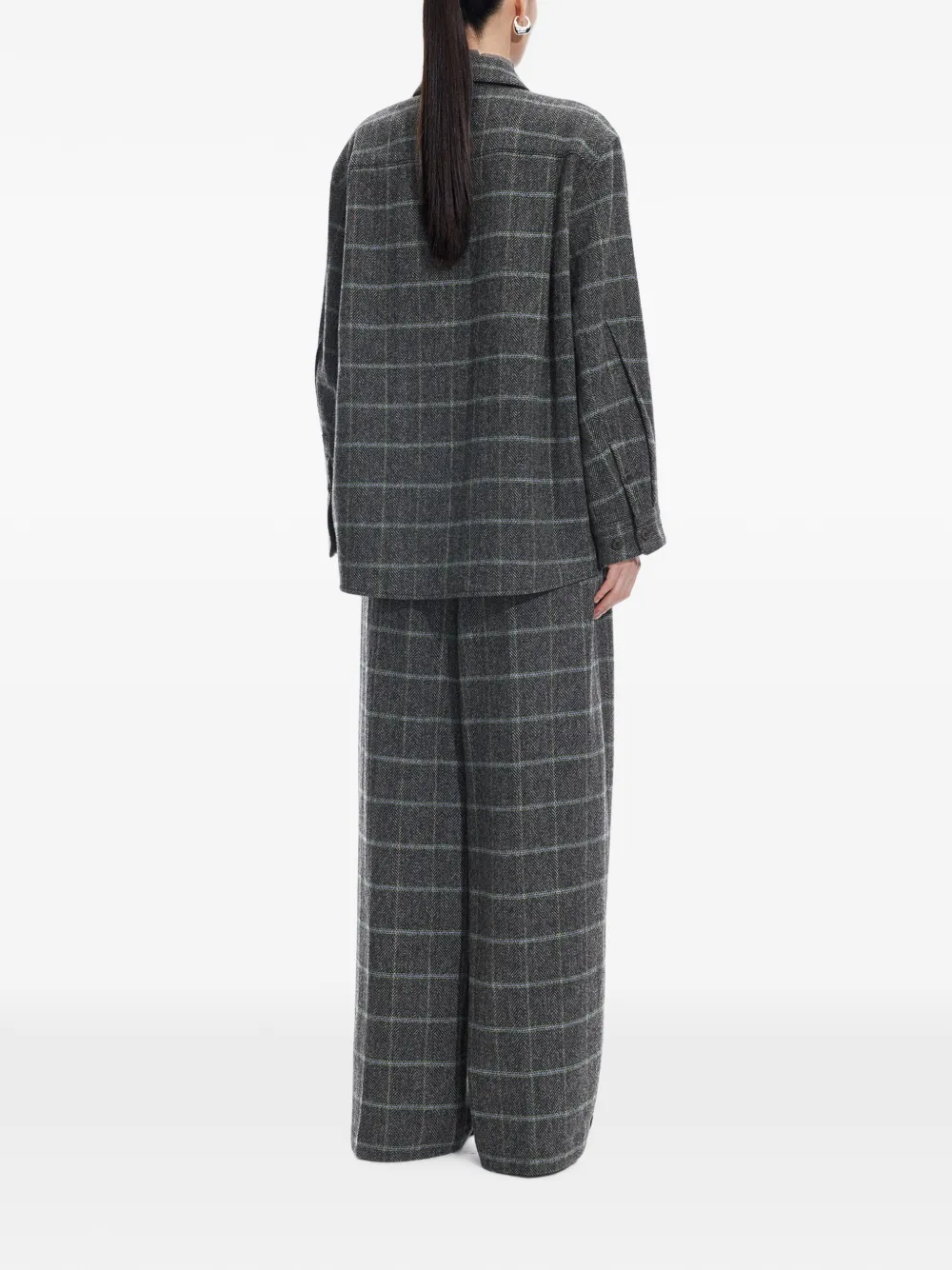 JNBY Geruite broek Grijs