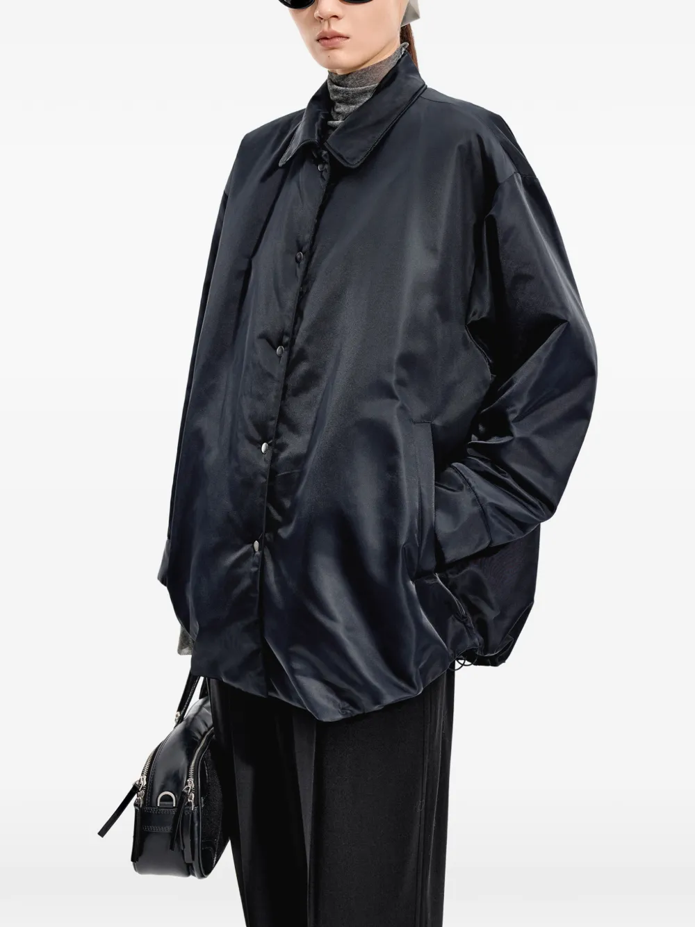 JNBY oversized button-up jacket Blauw