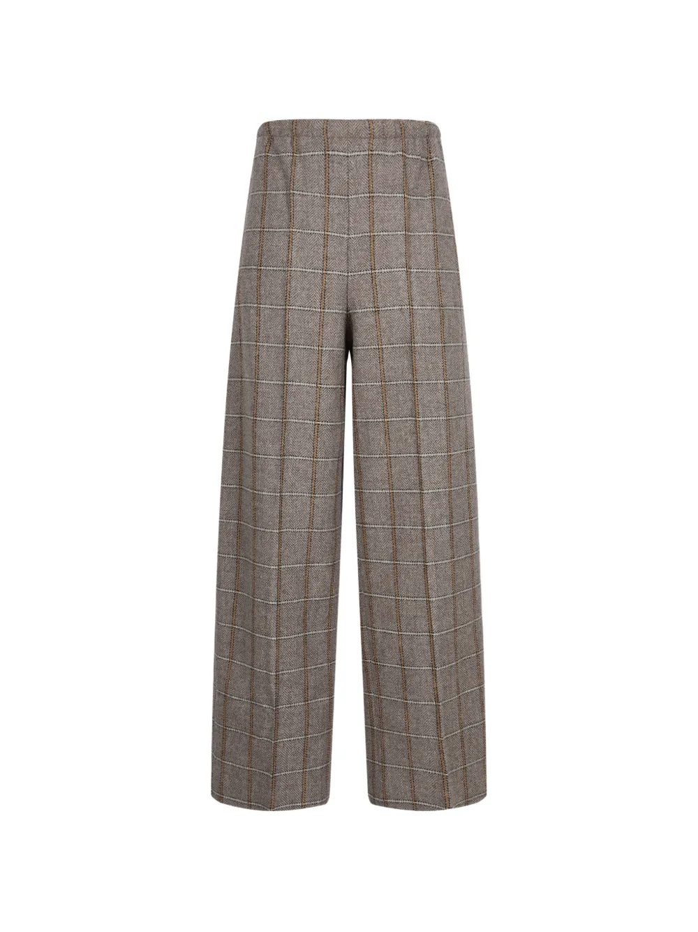 JNBY Geruite broek met visgraat-patroon Bruin