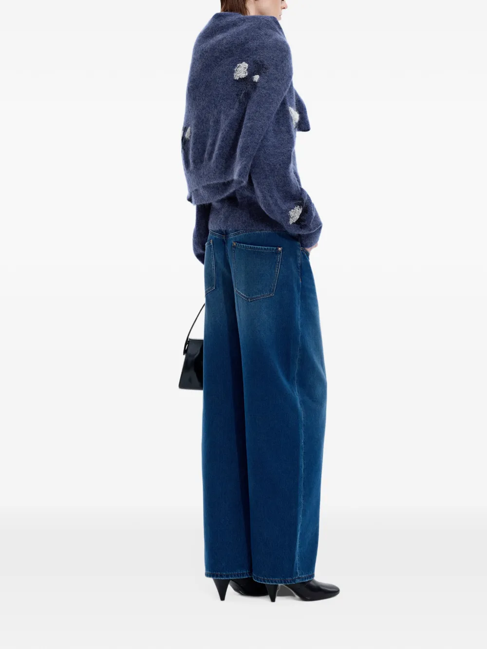 JNBY floral-intarsia cardigan Blauw