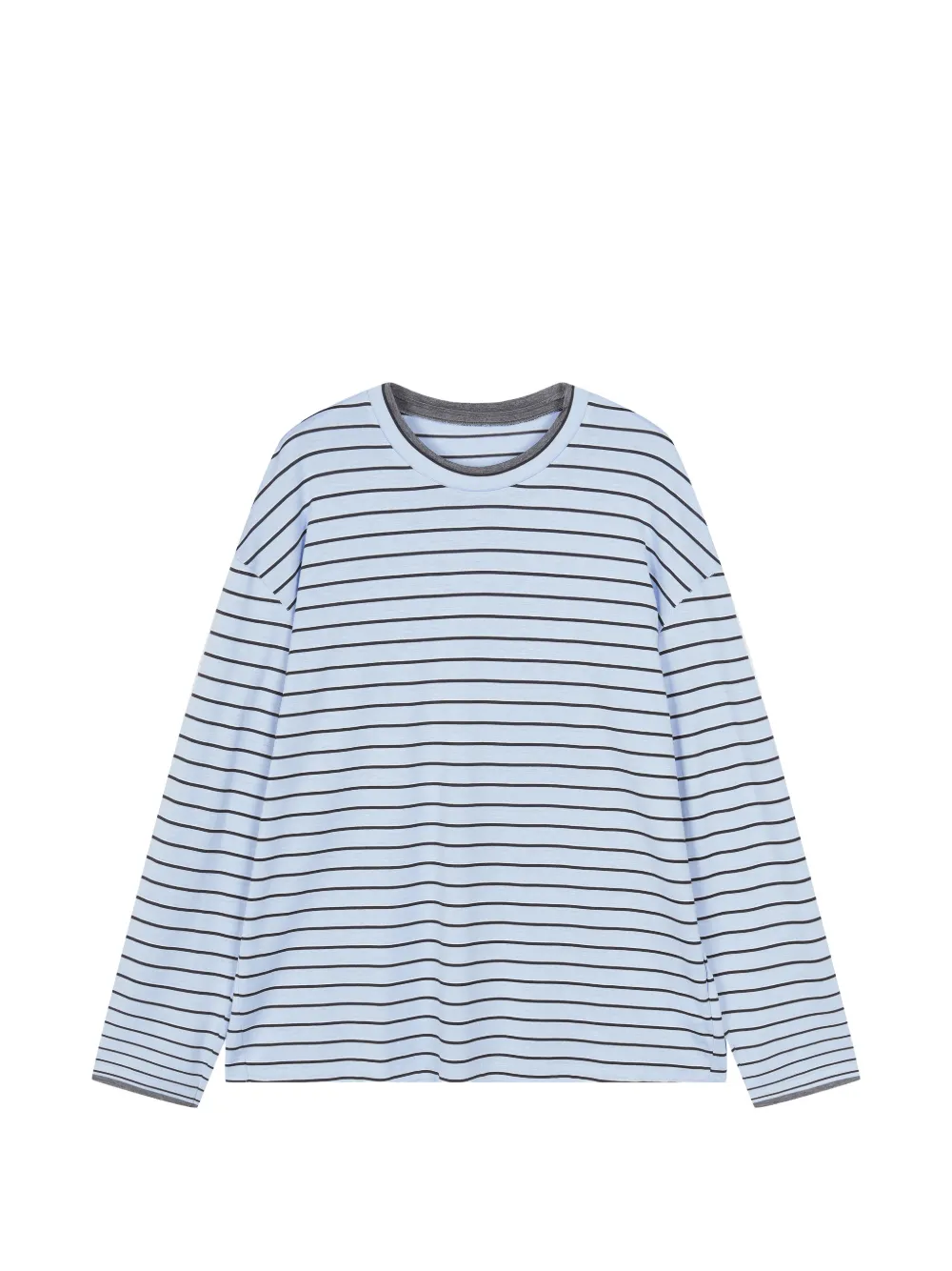 JNBY Gestreept T-shirt met lange mouwen Blauw