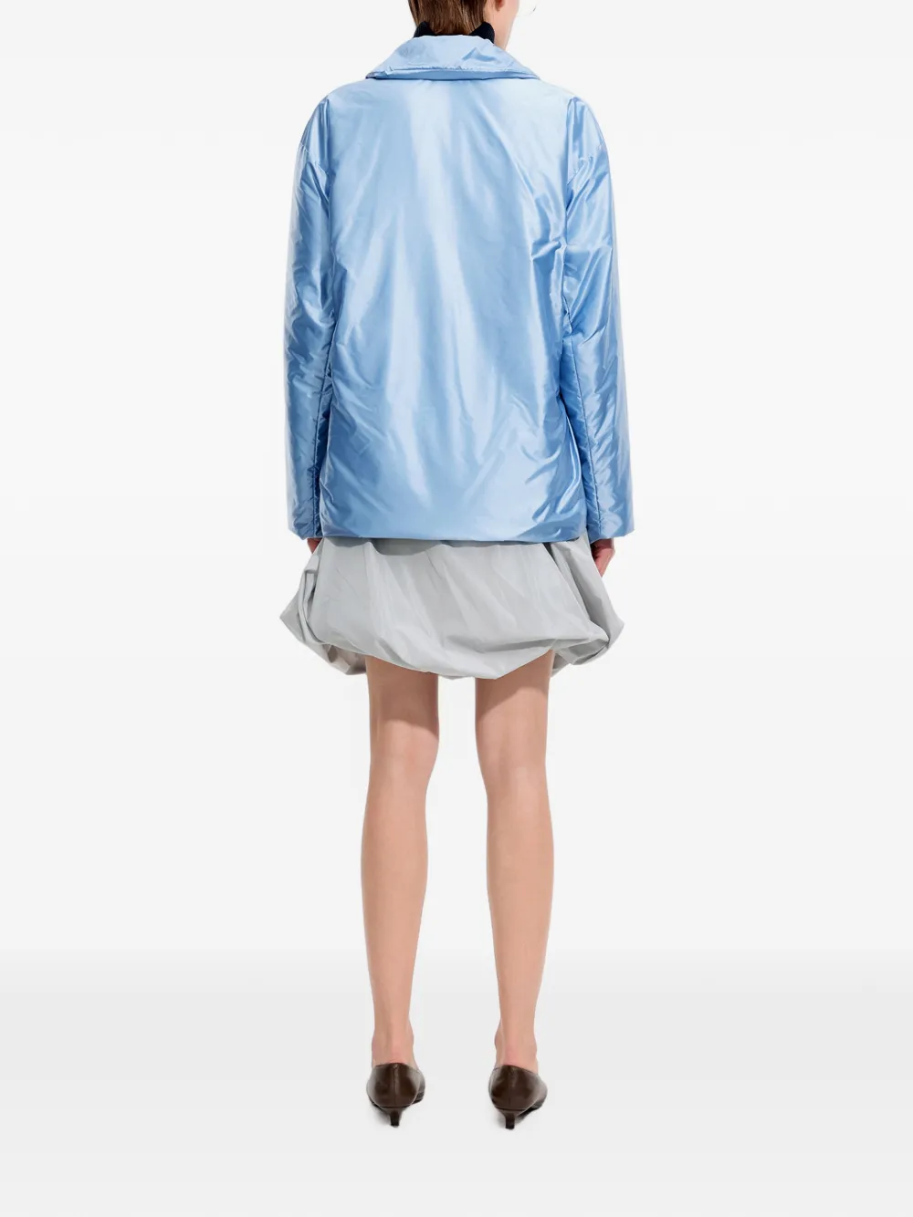 JNBY quarter-zip satin-finish top Blauw