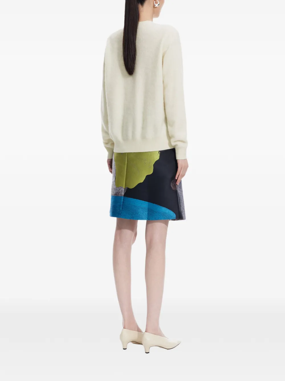 JNBY draped V-neck cardigan Beige