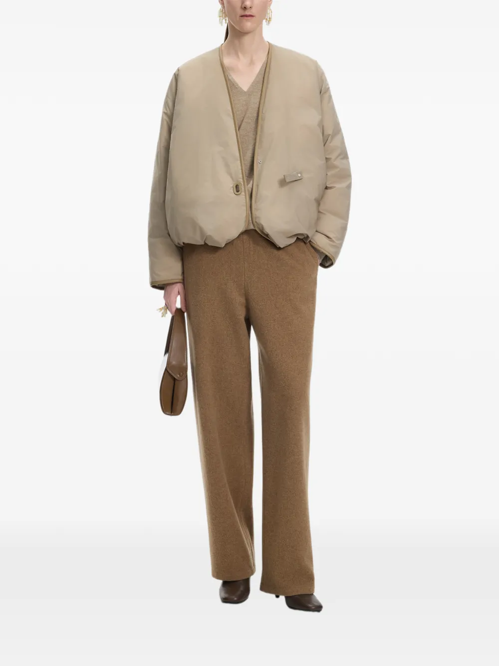 JNBY Straight wollen broek Bruin