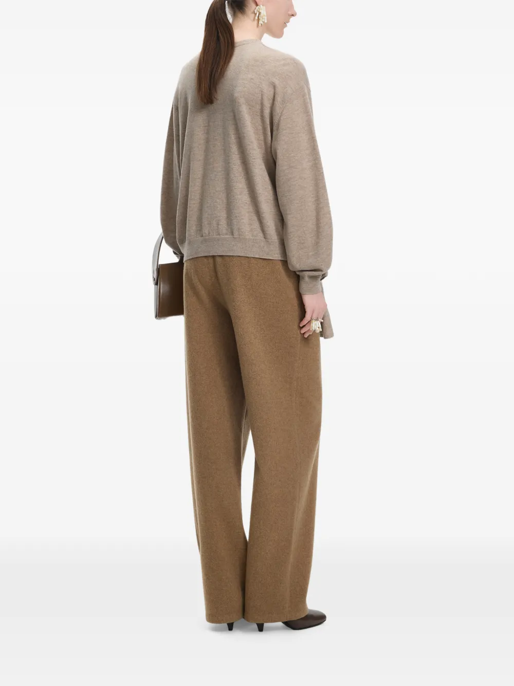 JNBY Straight wollen broek Bruin