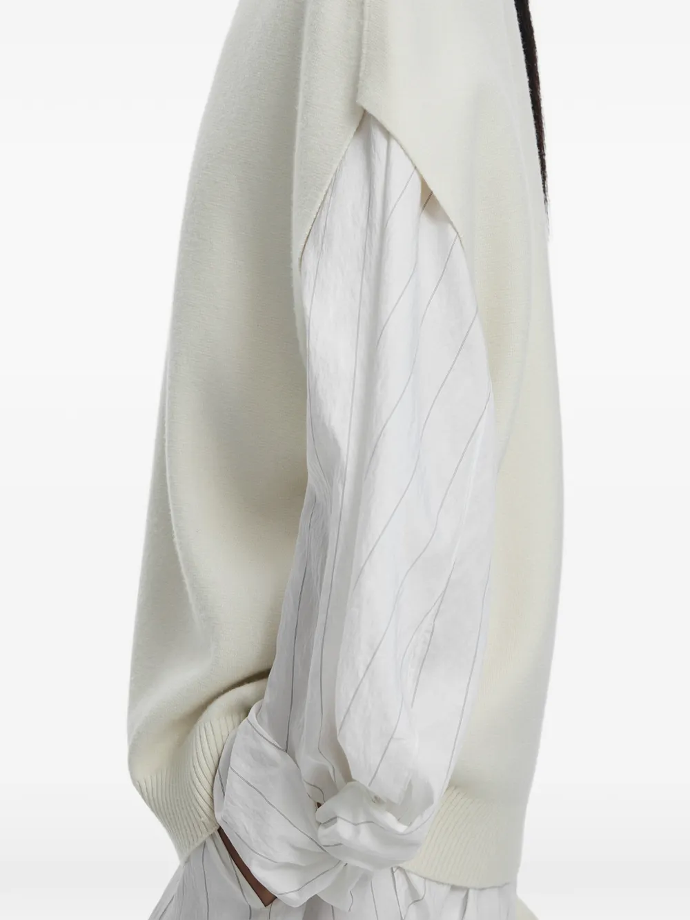 JNBY Mouwloze trui met hoge hals Beige