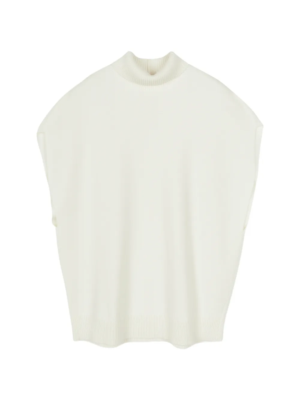 JNBY high-neck sleeveless sweater Beige