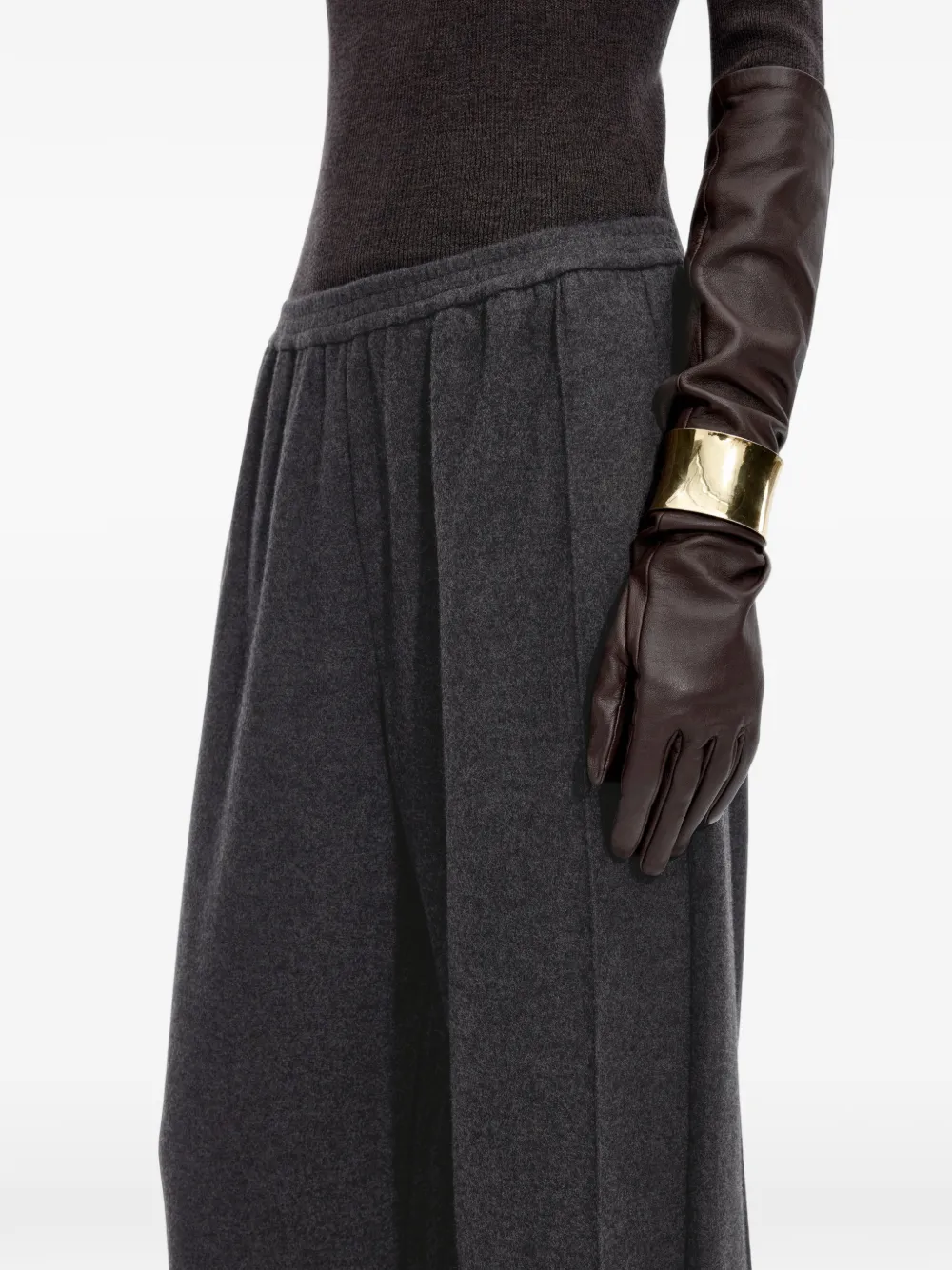 JNBY Broek met gebogen wijde pijpen Grijs
