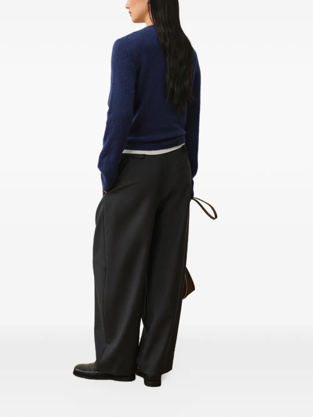 LESS Broek met wijde pijpen Grijs