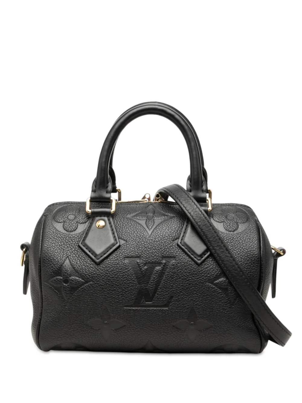 Louis Vuitton Pre-Owned 2021-2026 Monogram Giant Empreinte Speedy Bandouliere 20 satchel - Schwarz