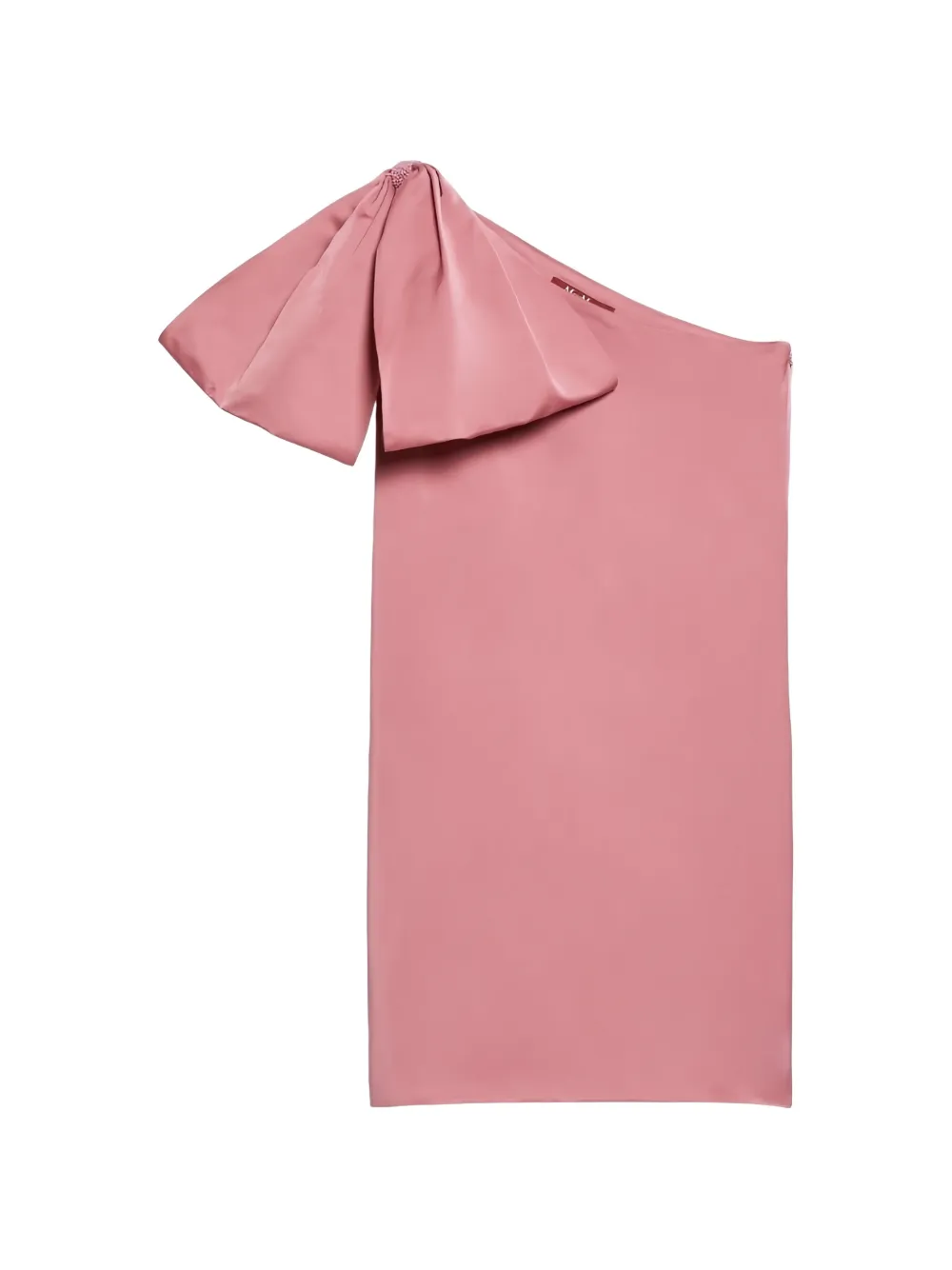 Max Mara bow-detail one-shoulder mini dress