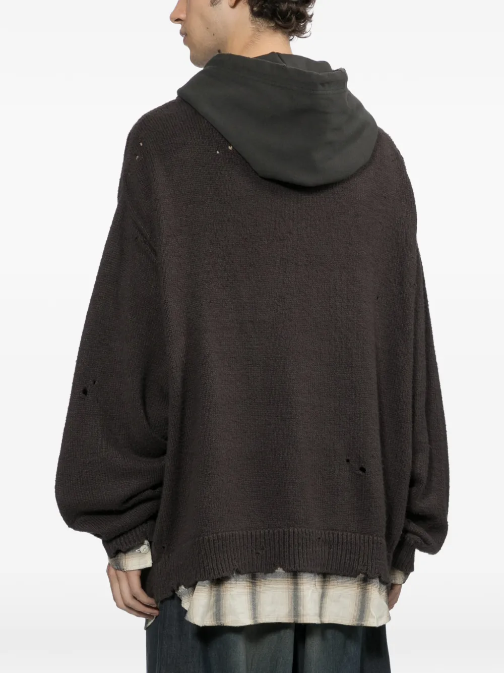 Maison MIHARA YASUHIRO triple layered hoodie Grijs