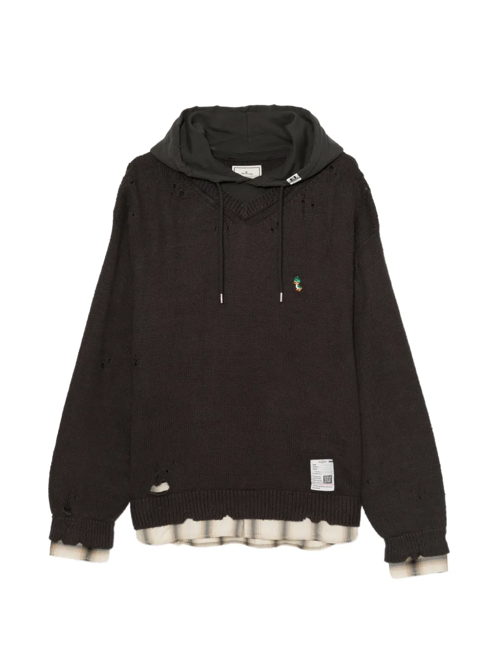 Maison MIHARA YASUHIRO triple layered hoodie Grijs