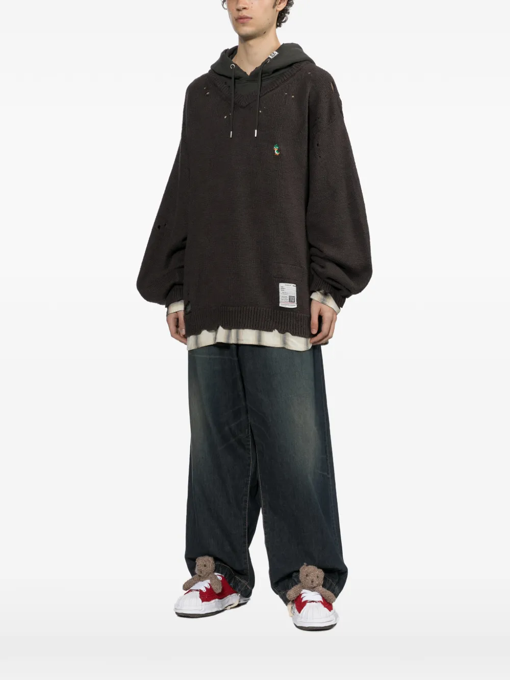 Maison MIHARA YASUHIRO triple layered hoodie Grijs