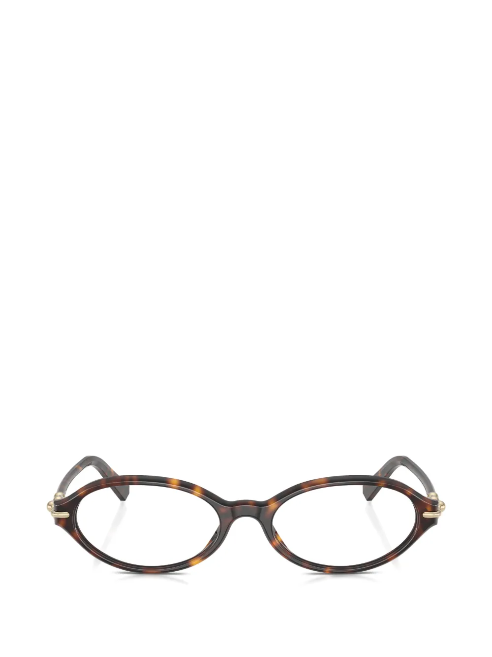Tiffany & Co. tortoiseshell-effect oval-frame glasses