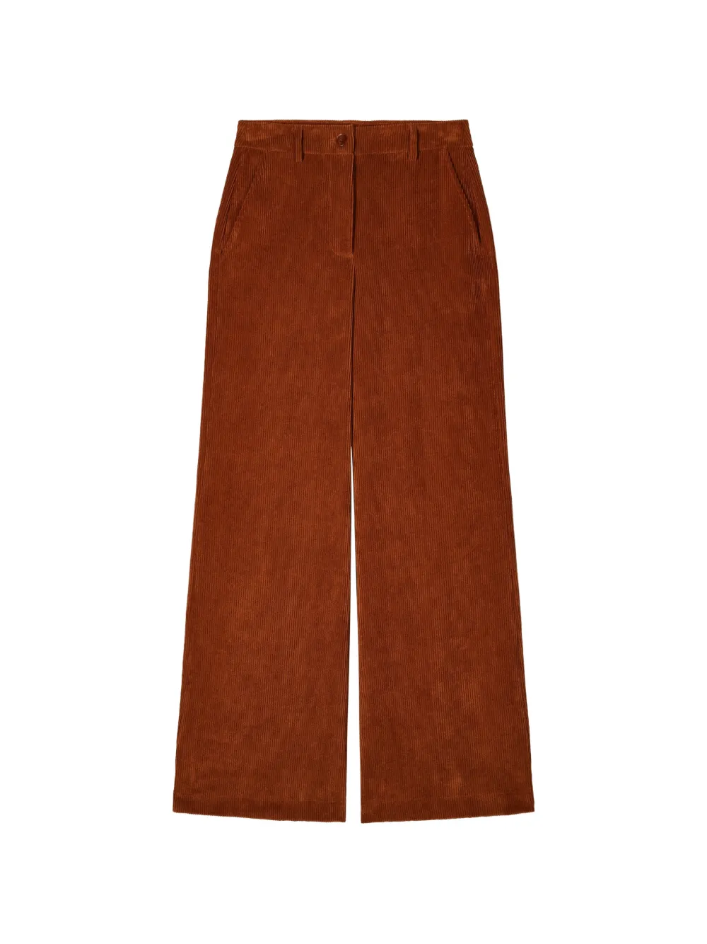 Patrizia Pepe Ribfluwelen broek Bruin