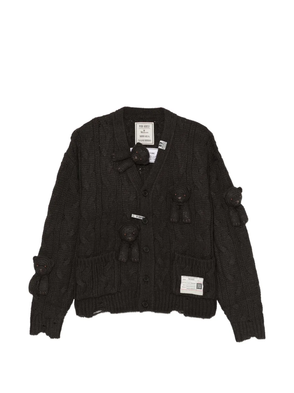 Maison MIHARA YASUHIRO x Pink House Cardigan Maison MIHARA YASUHIRO - Grigio