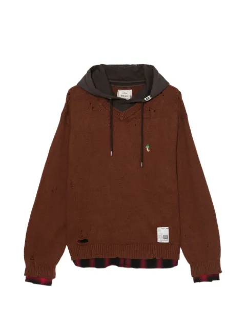 Maison MIHARA YASUHIRO hoodie con triple capa