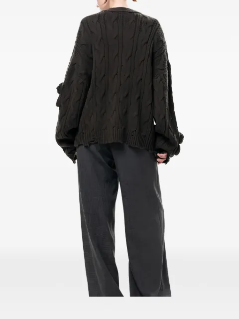 Maison MIHARA YASUHIRO x Pink House bear motif knit cardigan
