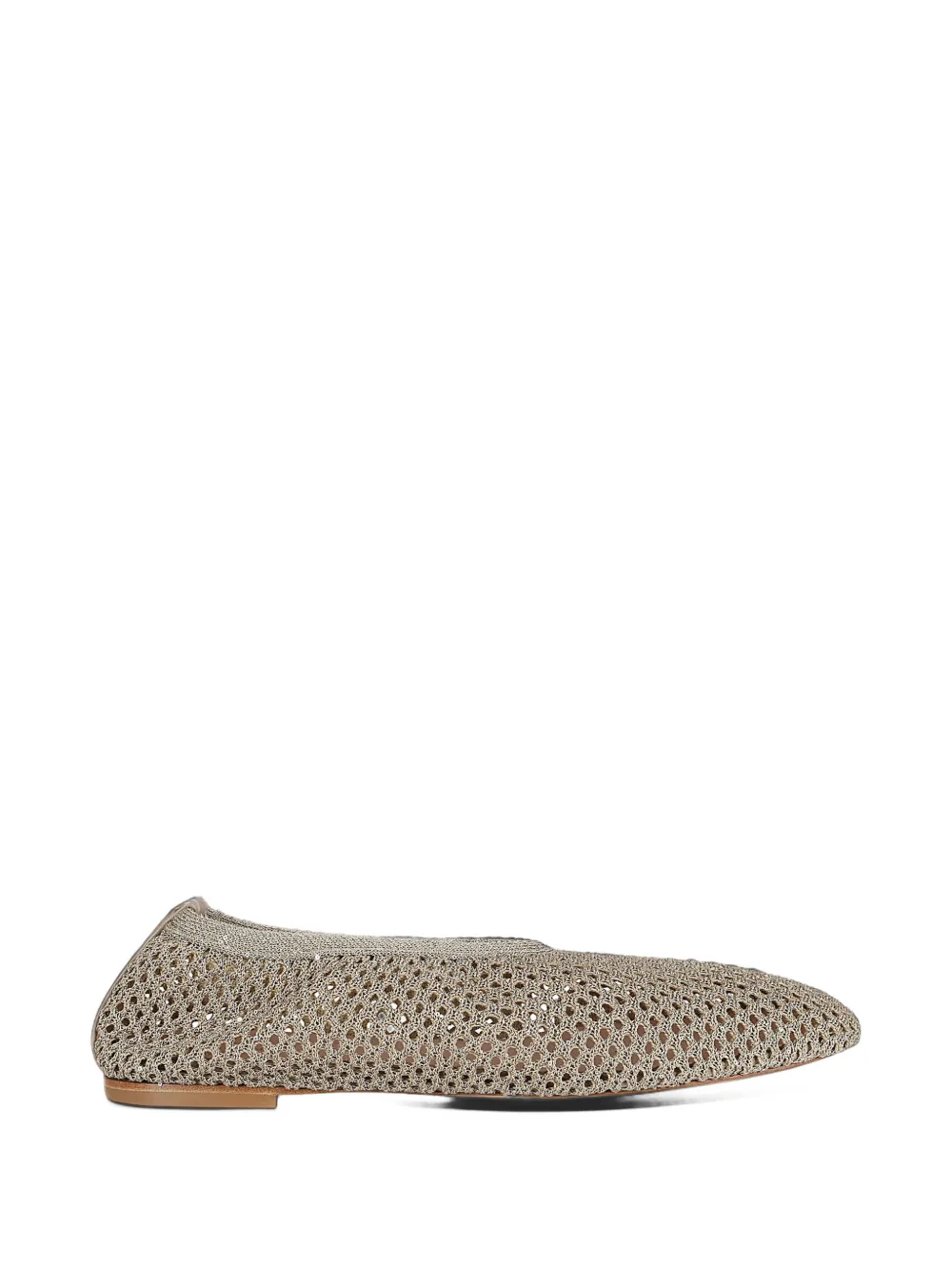 Fabiana Filippi sequin-embellished mesh ballet flats - Or Fabiana Filippi sequin-embellished mesh ballet flats - Or