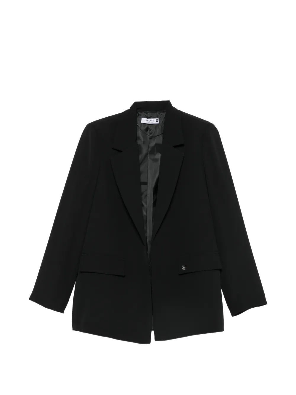 PLEASE notched-lapel flap-pocket blazer