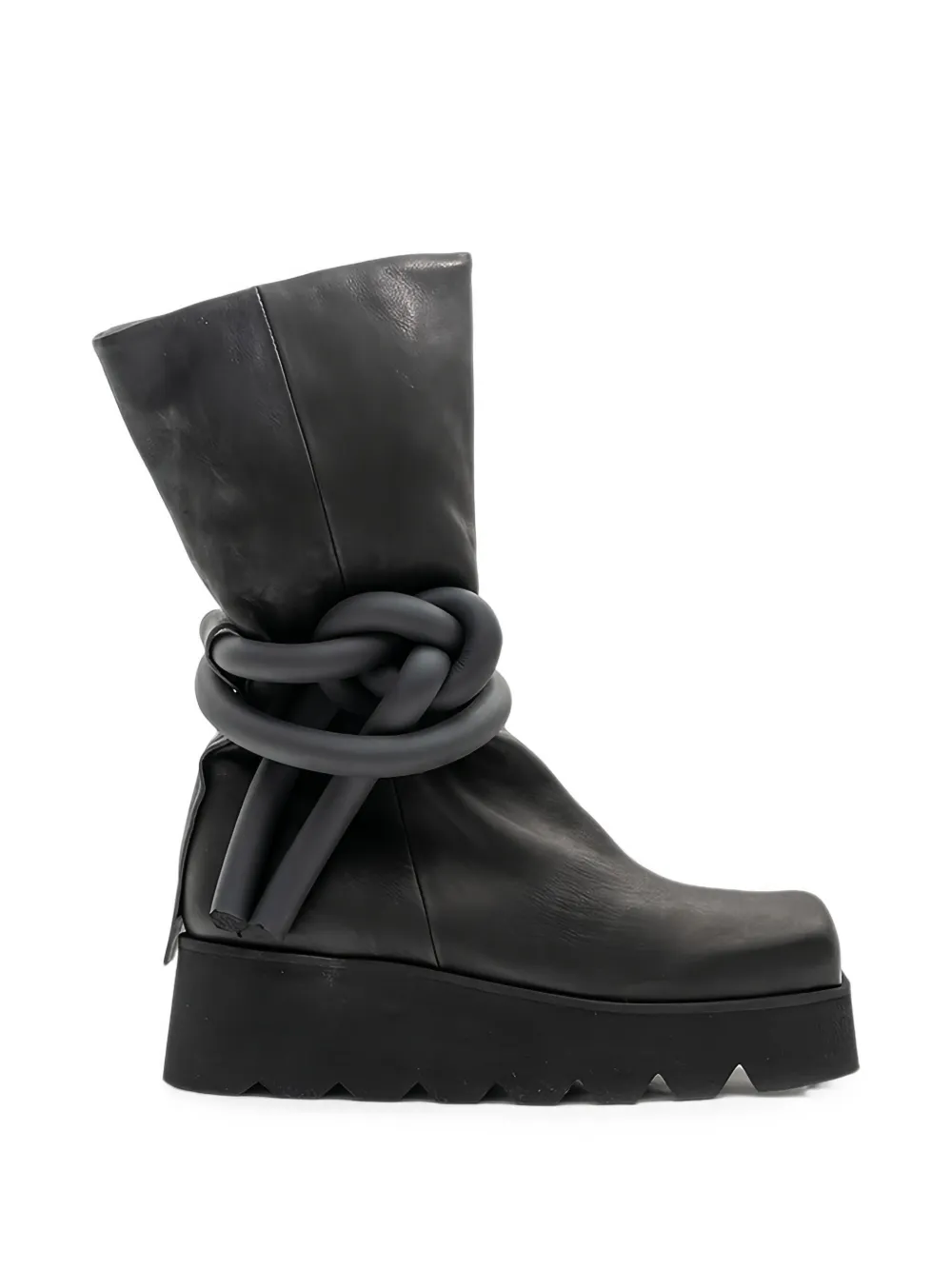 Puro Knot-detail Platform Boots In Multi