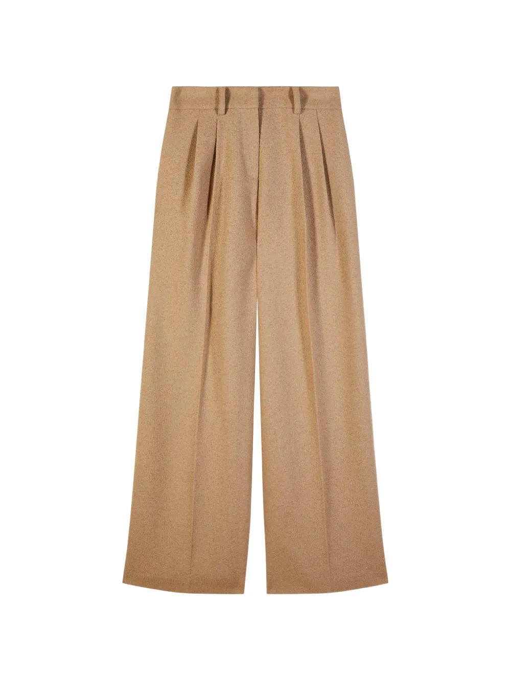 Patrizia Pepe pleated wide-leg trousers Beige