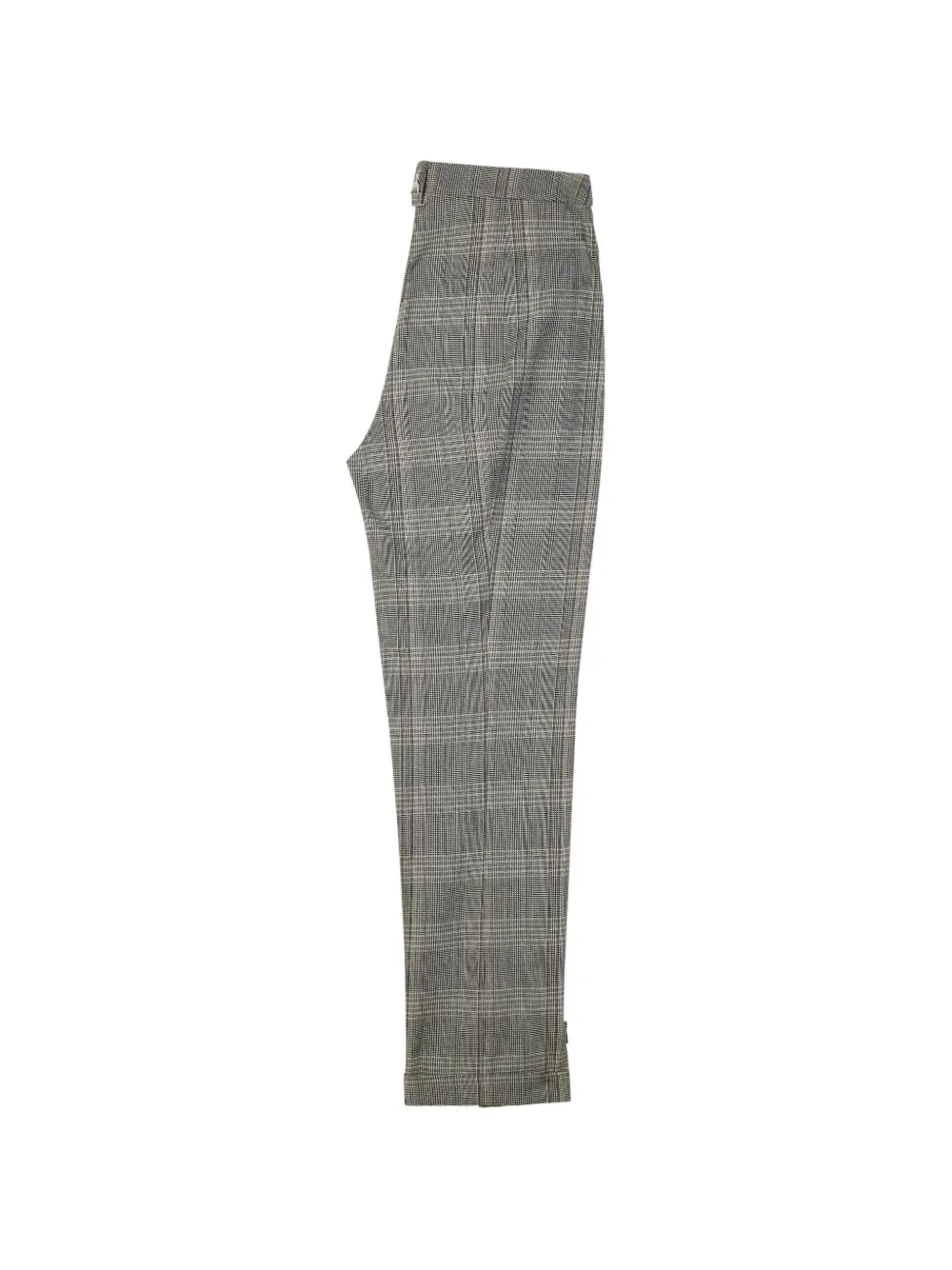 Patrizia Pepe Prince of Wales check zip-detail trousers Grijs