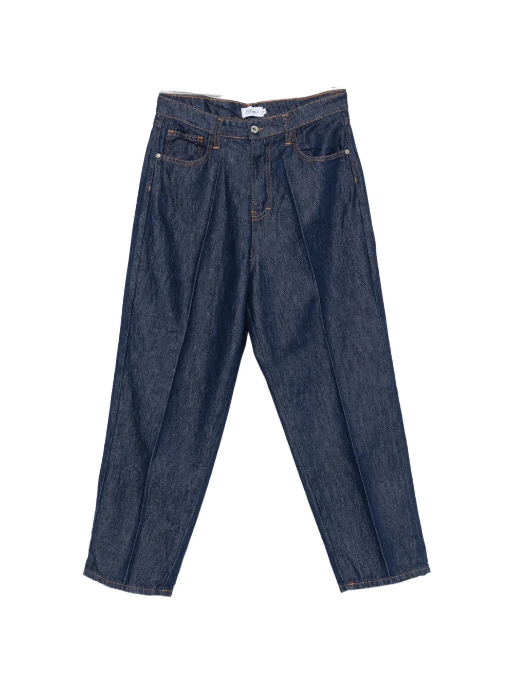 PLEASE pressed-crease cropped jeans