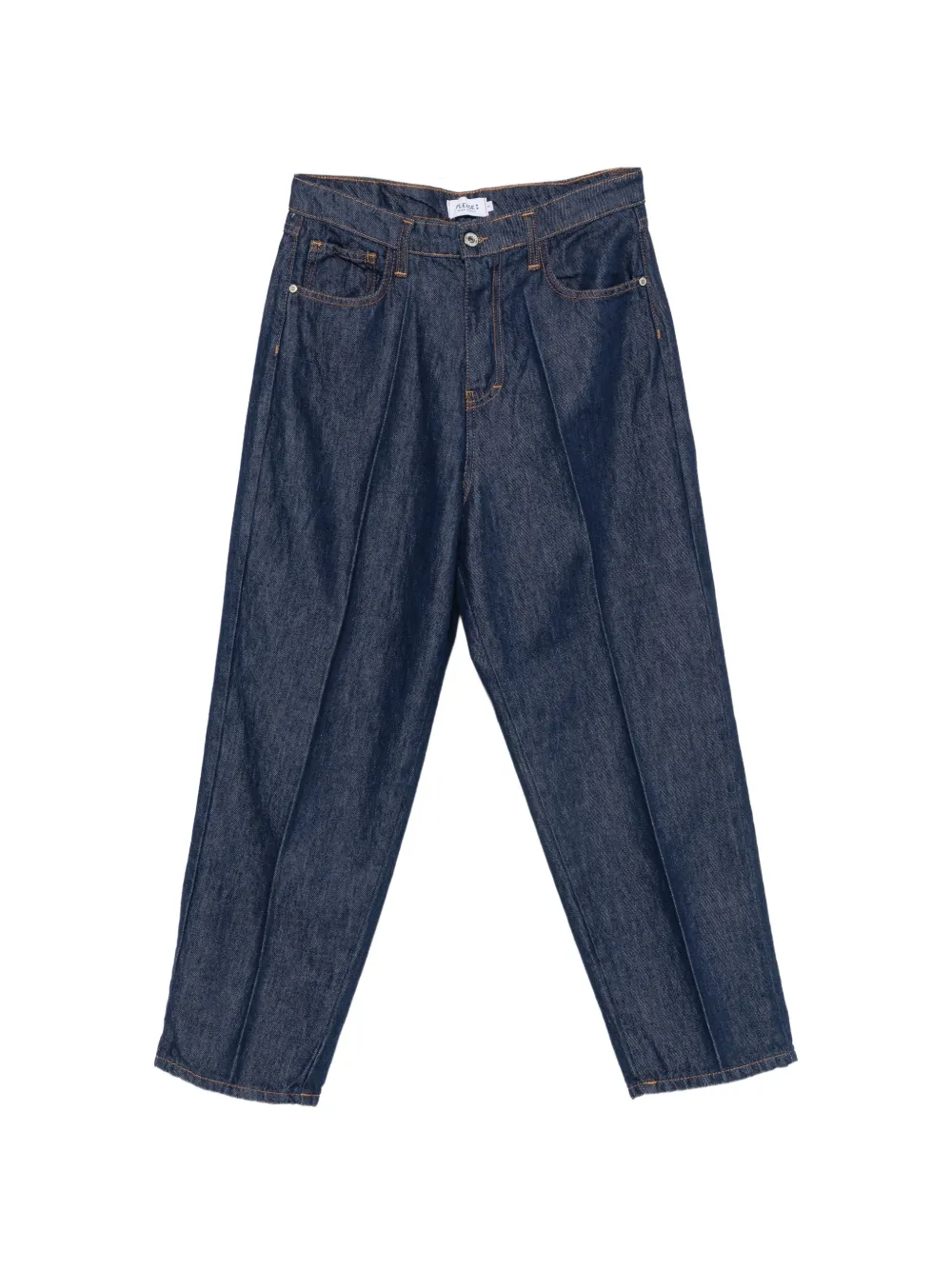 PLEASE pressed-crease cropped jeans - Blu