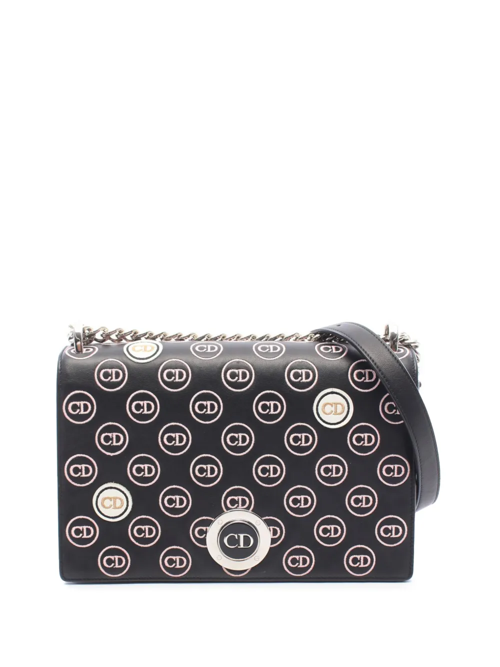 Christian Dior Pre-Owned 2010-2026 Medium Diorama Clasp Flap shoulder bag - Schwarz