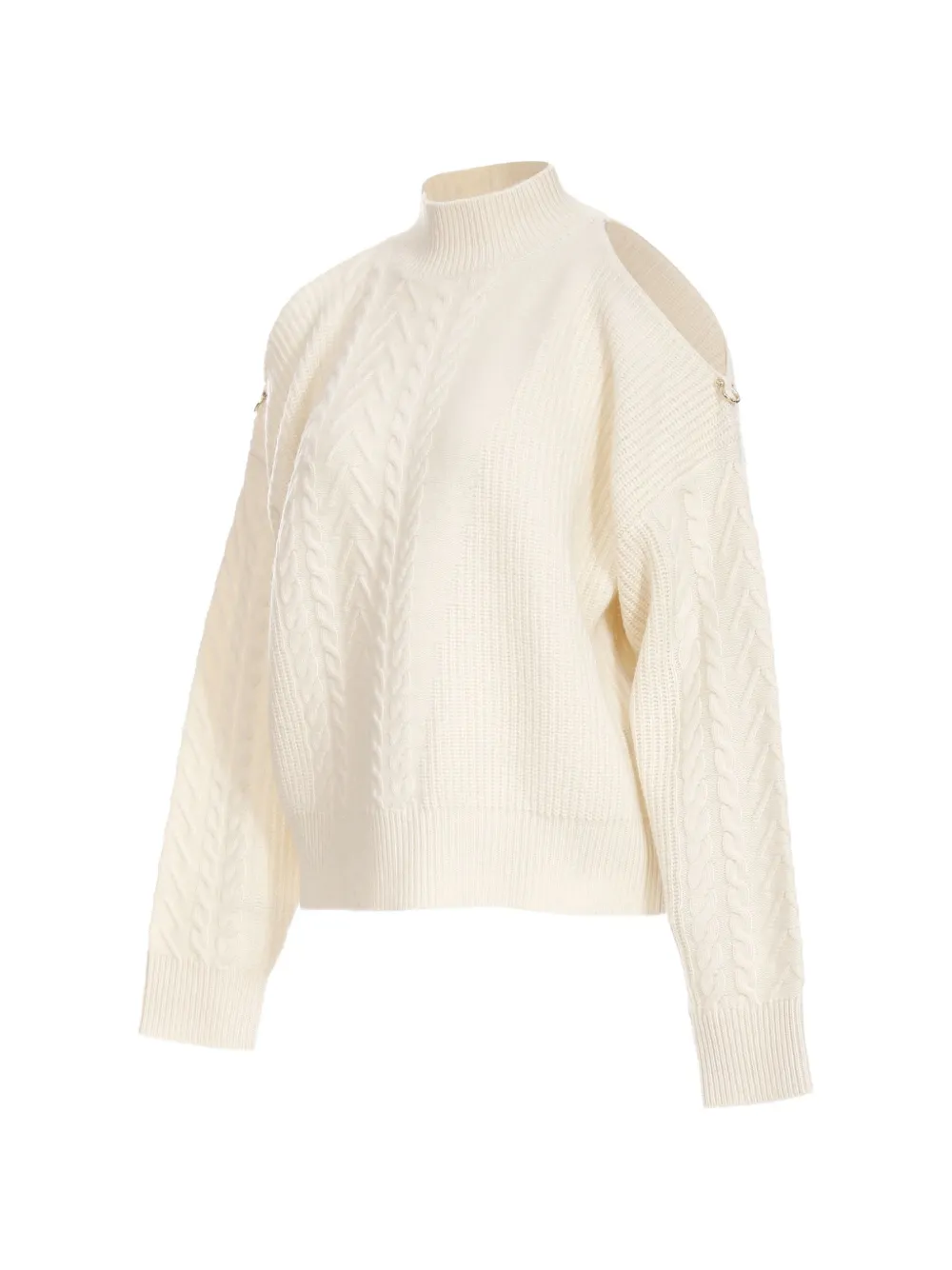 Just Cavalli cable-knit sweater Wit