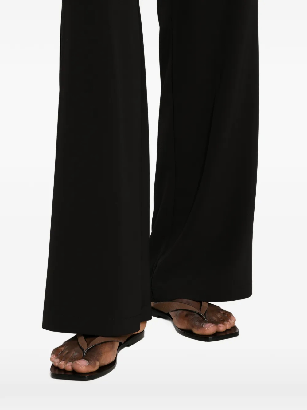 PLEASE Broek met elastische taille Zwart