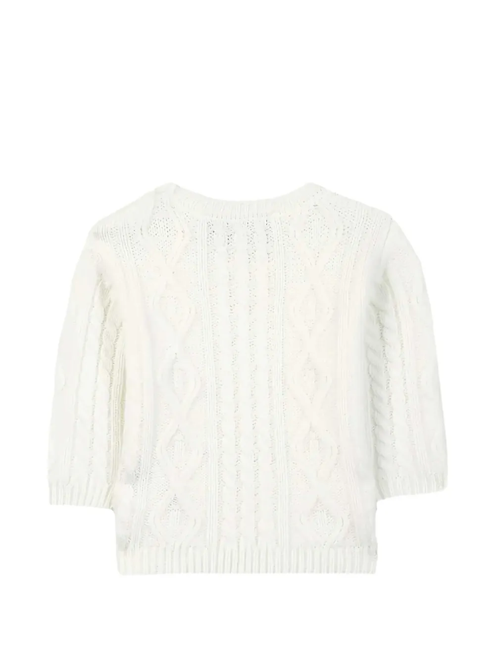 Tartine Et Chocolat cable-knit button-detail sweater Wit