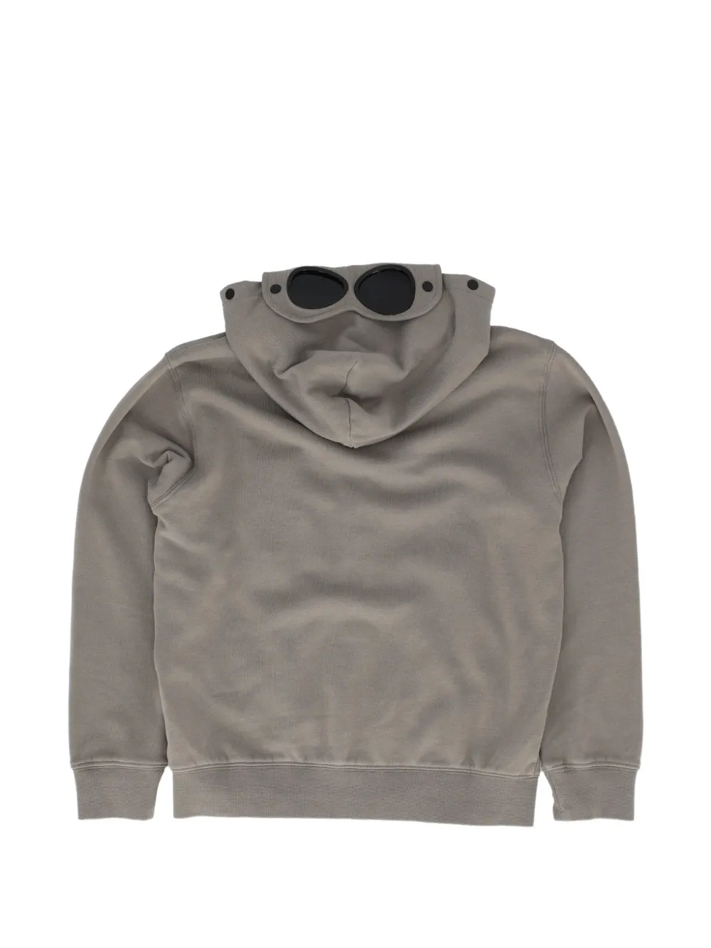 C.P. Company Kids goggle-detail logo-print hoodie Grijs