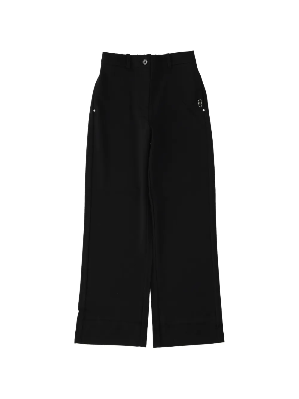 Liu Jo Kids logo-plaque trousers Zwart