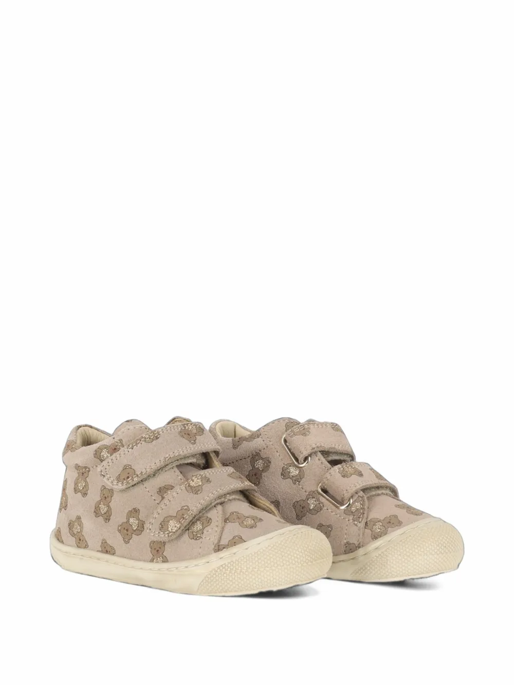 NATURINO Cocoon teddy-bear print sneakers - Toni neutri