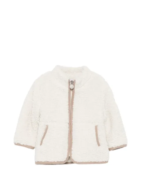 Tartine Et Chocolat fleece-texture zip-up jacket